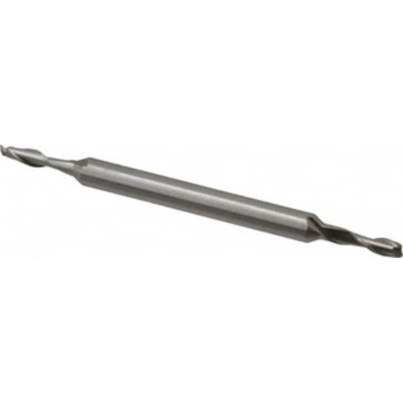 Value Collection 7/64, 9/32 LOC, 3/16 Shank Diam, 2-5/8 OAL, 2 Flute, Cobalt Square End Mill Double End, Uncoated, Sp...